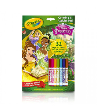 Crayola Disney Princess Coloring and Activity Pad with Markers