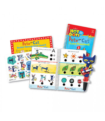 Educational Insights Hot Dots Jr. Pete The Cat I Love Preschool! Card Set with Pen