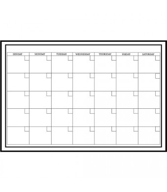 WallPops Dry-Erase White Monthly Calendar - 24 x 36