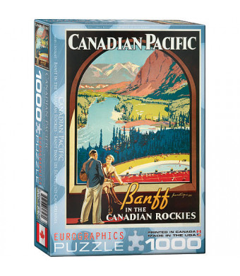 EuroGraphics Canadian Pacific Banff  In The Canadian Rockies Jigsaw  Puzzle - 1000-Piece