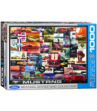 EuroGraphics Ford Mustang Vintage Advertising Collection Jigsaw Puzzle - 1000-Piece