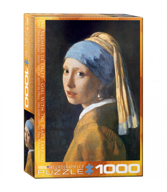 Jan Vermeer de Delft - Girl with the Pearl Earring 1,000 Piece Puzzle