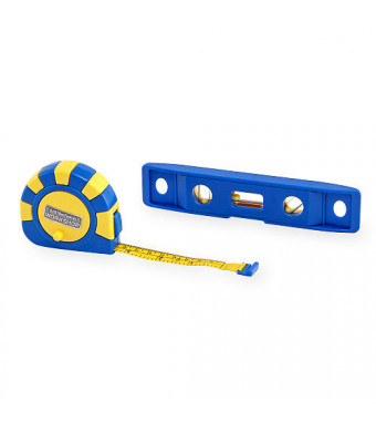 Just Like Home Workshop Tape Measure and Level Set