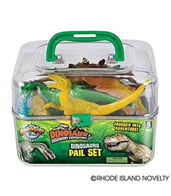 Adventure Planet Dinosaur Set with Carrying Case, 20-Piece