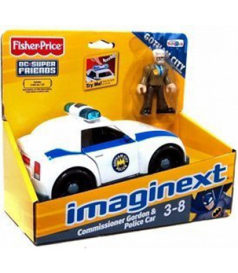 Fisher-Price Imaginext Exclusive DC Super Friends Gotham City Collection Vehicle and Minifigure. Commissioner Gordon and Gotham City Police Car