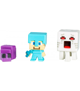Mattel Minecraft Collectible Figures Set L (3-Pack), Series 3