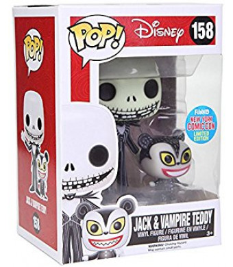 Funko Pop! Disney #158 Nightmare Before Christmas Jack Skellington and Vampire Teddy (NYCC 2015 Exclusive)