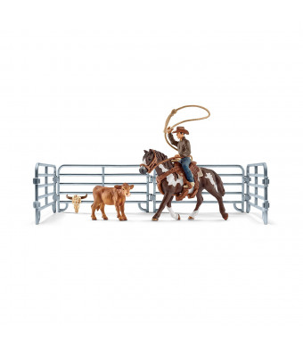 Schleich North America Team Roping with Cowboy Playset