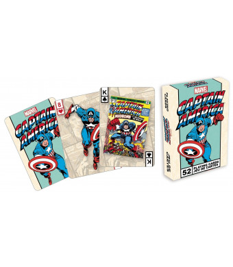 Aquarius Marvel Comics Captain America Playing Card Game