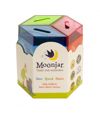 Moonjar Classic Moneybox: Save, Spend, Share