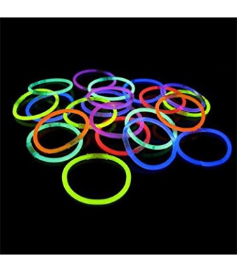 Crown Display 100 22" Glow Light Stick Necklaces WHOLESALE PACK
