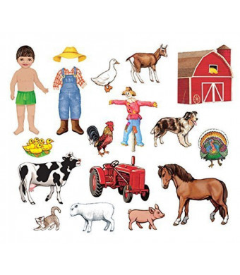 Little Folk Visual My Farm Friends Felt Figures for Flannel Boards Precut