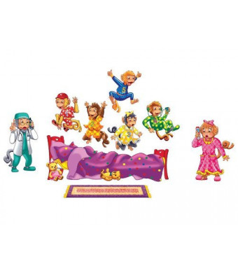 Little Folk Visuals Five Monkeys Jumping on The Bed Felt Figures For Flannel Board Stories