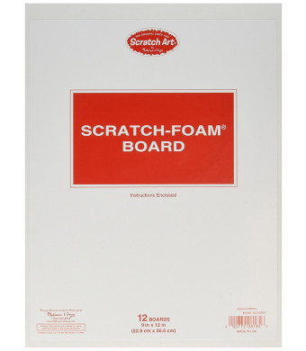 Melissa & Doug Melissa and Doug Scratch Art Scratch-Foam Board (9 x 12 inches) - 12 Boards