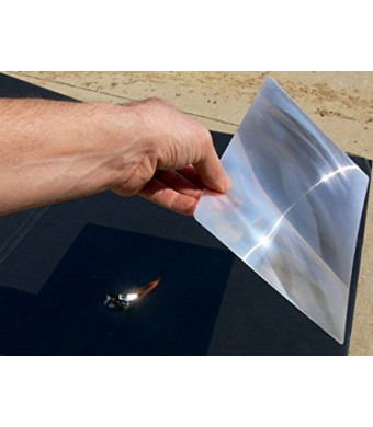 8.3" x 11.75" LARGE PREMIUM GRADE Fresnel Lens FULL PAGE Magnifier -- Fire Starter • Solar Oven • DIY Projection TV PLANS by Cz Garden Supply (1 Pack)