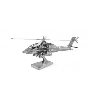 Fascinations Metal Earth Boeing AH-64 Apache Helicopter 3D Metal Model Kit