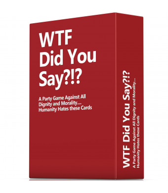 WTF Did You Say?!? WTF Did You Say A Party Game Against All Dignity and Morality Full Game, XL Set of 594 Cards