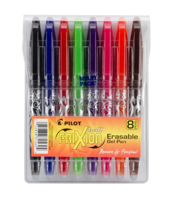 Pilot FriXion Ball Erasable Gel Pens 8/Pkg-Assorted Colors