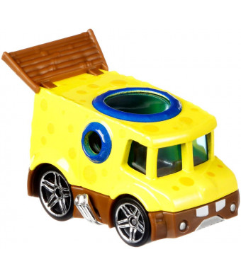 Hot Wheels SpongeBob SquarePants 1:64 Scale Character Car - SpongeBob