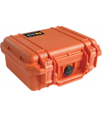 Pelican 1200 Camera Case With Foam (Orange)