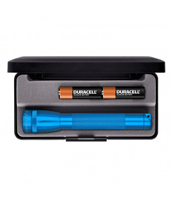 Maglite Mini Incandescent 2-Cell AA Flashlight in Presentation Box, Blue