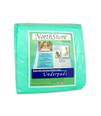 NorthShore Premium Super-Absorbent Underpads (Chux)