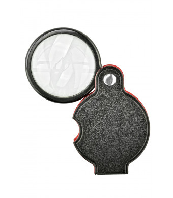 SE MF2054B 5x Folding Pocket Magnifier with 1-1/2"  Glass Lens Diameter