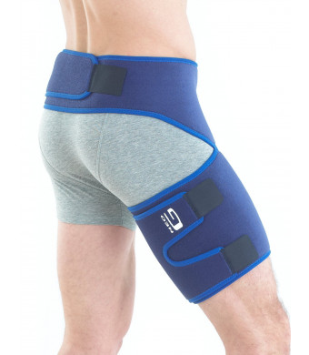 NEO G Groin Support - Medical Grade  Quality HELPS groin strains, sprains, pain, pulls, tears, aches, stiffness, injury, recovery and rehabilitation-Everyday or sporting activities-ONE SIZE Unisex Brace