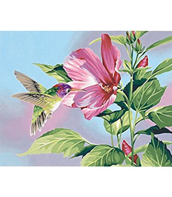 Dimensions Needlecrafts Paintworks Paint By Number, Hibiscus Hummingbird
