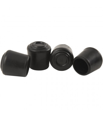 SoftTouch Rubber Leg Tip - (4 pieces), 3/4" , Black