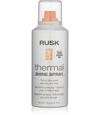 RUSK Designer Collection Thermal Shine Spray with Argan Oil, 4.4 fl. oz.
