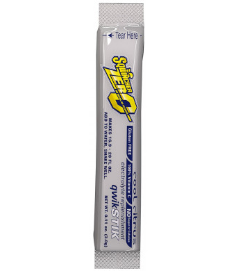 Sqwincher ZERO Qwik Stik - Sugar Free Electrolyte Powdered Beverage Mix, Cool Citrus 060109-CC (Pack of 50)