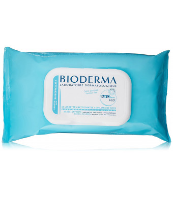 Bioderma Abcderm H2O Water Wipes, 60 count