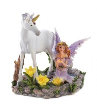 Forest Magic Unicorn Fairy Figurine Home Accent Decor