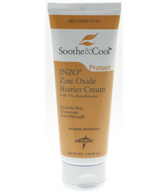 Medline Soothe and Cool Inzo Barrier Cream, 4 Ounce