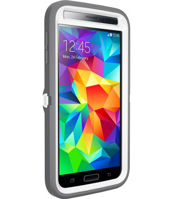 Otterbox [Defender Series] Samsung Galaxy S5 Case - Frustration-Free Packaging Protective Case for Galaxy S5 - (White/Gunmetal Grey Ap Pink)
