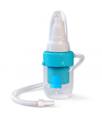 Bubzi Co Baby Nasal Aspirator for Sinus Congestion Relief, Reusable Booger Snot Sucker for Smart Moms, Bonus Storage Case, Premium Mucus Extractor for Cold and Flu, Gentle Nose Cleaner Suction Infants