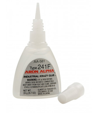 Aron Alpha Type 241F (40 cps viscosity) Fast Set Instant Adhesive 20 g (0.7 oz) Bottle
