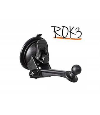 iBOLT Rok 3 suction mount with 80mm Dash Disc works with all iBOLT car dock Holders and Garmin GPS Devices