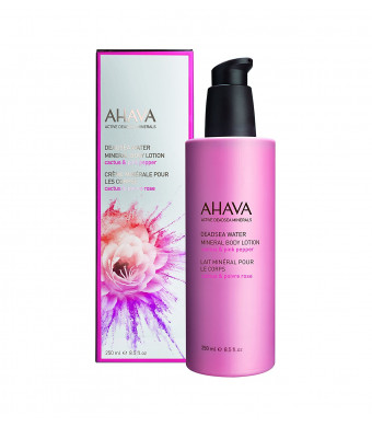 AHAVA Women's Mineral Body Cream, Cactus/Pink Pepper, 8.5 Fl Oz