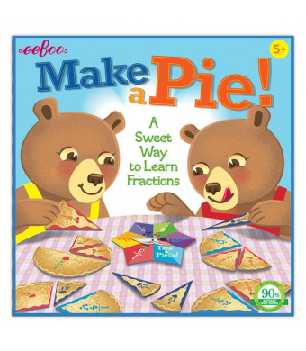 eeBoo Make a Pie Spinner Game, Learn Fractions