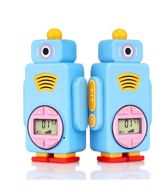 Retevis RT36 Kids Walkie Talkies Robot Toy long Range Crystal voice 14 Channels Vox Flash Light Best Walkie Talkie Rechargeable for Kids (2,pack)