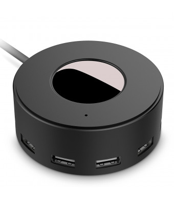 Vogek 6-Port USB Charger Desktop Charging Station with Smart Identification (Black)