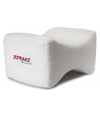 Ziraki Memory Foam Wedge Contour Orthopedic Knee Pillow for Sciatica Nerve Relief, Back, Leg, Hip, and Joint Pain, Leg Support, Spine Alignment, and Pregnancy Cushion