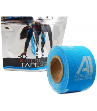 AI Kinesiology Tape (w/ Pain Relief Formula) Repair and Recovery - 2 in x 16 ft - (One Roll)