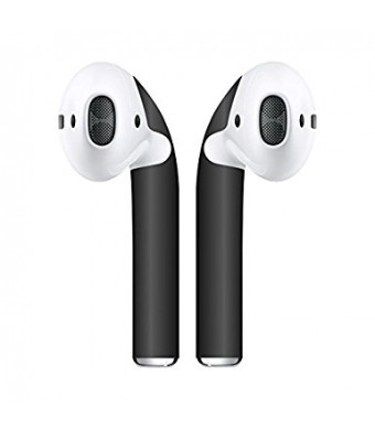 Airpod Skins Protective Wraps – Minimal Stylish Covers to Customize and Protect your Apple AirPods (Matte Black)
