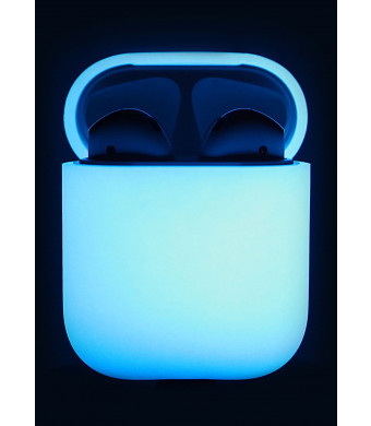 elago AirPods Silicone Case [Nightglow Blue] - [Extra Protection][Perfect Fit][Hassle Free] - for AirPods Case