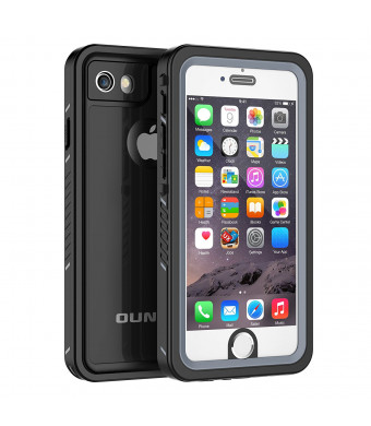iPhone 6/6s Waterproof Case, OUNNE Shockproof Dustproof Waterproof With Touch ID Sand Proof Snowproof Full Body Cover for iPhone 6/6s(4.7inch)-Black