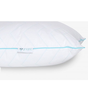 Sognare, the Finest Soft Hypoallergenic Queen Size Pillow – 100% Premium Cotton, soft gel microfiber filling. The Best balance between firmness and softness. Never loses its shape. Machine Washable.