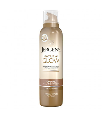 Jergens Natural Glow Foaming Daily Moisturizer Medium to Tan